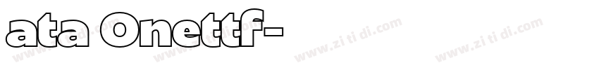 ata Onettf字体转换
